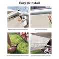 thumbnail image 7 of 4th of July RV Awning Sun Shade Screen 9'X7' Roses Mesh Sunscreen Star Stripes Leaves Beige Awning Shade Screen with Zipper UV Blocker Completed Kits Outdoor Canopy for RV Motorhome Camper Travel, 7 of 7