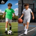 thumbnail image 3 of RBX Boys Athletic Outfit Lightweight Breathable Active Shirts and Basketball Shorts 3 Piece Set, 3 of 7