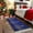 Blue, variant on Christmas Shinny Tree Bath Rug 2x3ft Woven Bathroom Entryway Runner Rug,Xmas Light Stars Abstract Blue Washable Living Room Hallway Bedroom Kitchen Carpet with Tassels,Indoor Outdoor Throw Doormat