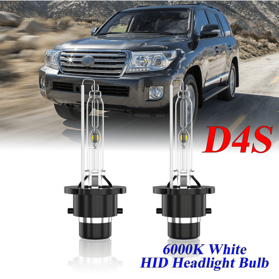For Toyota Land Cruiser 2013-2015 D4S HID Headlight High/Low Beam 6000K Crystal White Xenon Bulbs Set 2