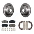 thumbnail image 1 of Transit Auto Rear Disc Rotors Semi-Metallic Pads and Parking Brake Shoes Kit for Car 2007-2012 Hyundai Veracruz K8S-104614, 1 of 11