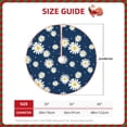 thumbnail image 3 of Daiia Daisies Flowers Drawing Merry Christmas Tree Skirt , Xmas Large Lace-up Tree Skirt, Santa Snowflakes Rustic Home Decorations New Year Party Farmhouse Decor-48", 3 of 7