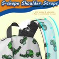 thumbnail image 5 of Tractor and Tractors White Pattern 17" School Backpacks for Teens,Waterproof Oxford Fabric,S-Shape Padded Straps for School,Travel,Hiking,Camping, 5 of 6