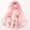 Pink, variant on Soft Floral Pattern Chiffon Scarf Long Sunscreen Shawl for Outdoor Gray One Size
