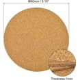 thumbnail image 2 of uxcell 100 Pcs Autocollants en Liège Ronds, 3 Pouces x 3 Pouces Feuilles de Support en Liège pour Bricolage, Marron, 2 of 5