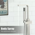 thumbnail image 5 of Boyel Living 1-Handle Freestanding Tub Faucet Bathtub Filler with Handheld Shower Head in Brushed Nickel, 5 of 7