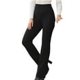 thumbnail image 2 of Lroveb Dress Pants for Women, High Waisted Straight Leg Womens Elegant Casual Daily Pants Suit Solid Color Trousers Black, 2 of 7