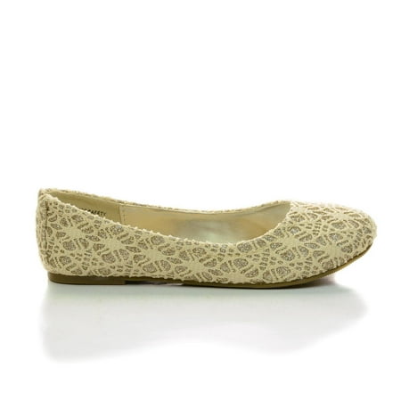 ScolyIIS by Happy Soda, Children Girl Lace Glitter Ballet Slip On Dress Flats