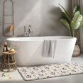 thumbnail image 2 of Beige Cow Flower Pattern Kitchen Rug Mat,Kitchen Runner Rugs Non Skid Washable,Decorative Kitchen Floor Mats for Kitchen,Sink,Laundry,17"x47.2", 2 of 7