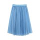 thumbnail image 1 of Falda tutú plisada de línea A para mujer - Gasa de malla, cintura alta, estilo vintage, talla única, primavera/verano/otoño, 1 of 5