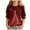 Red, variant on Ulanda Kid Christmas Shirts Dressy 3/4 Length Sleeve Tops - Funny Christmas Graphic 2025 Crew Neck Holiday Tops Pullover (Red, 14-15 Years)