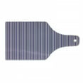 thumbnail image 1 of Geometric Cutting Board, Vertical Striped Pattern in Lavender Tones Geometric Classic Design, Tempered Glass Cutting and Serving Board, Wine Bottle Shape, Lavender Black White, by Ambesonne, 1 of 1