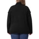 thumbnail image 3 of Suéter de mujer de talla grande Agnes Orinda, suelto, con cuello alto, de manga larga, casual, pulóver de punto, talla 3X, negro, 3 of 5