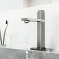 thumbnail image 4 of VIGO Nova Single Handle Single-Hole Bathroom Faucet Set with Deck Plate in Brushed Nickel, 4 of 10