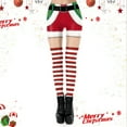 thumbnail image 3 of Zhanying Collants de Noël Drôles Mignons Drôles Lisses Sans Boulochage pour Femmes Grande Taille Leggings Squelette Rouges P, 3 of 6