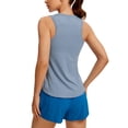 thumbnail image 1 of Musculosa CRZ YOGA Racerback ligera azul pizarra XL, 1 of 4