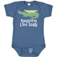 thumbnail image 3 of Inktastic Alligator Handsome Like Daddy Baby Boy Boys Baby Bodysuit, 3 of 5