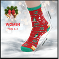 thumbnail image 5 of Gilbin Women's 12-Pack Crew Socks - Christmas Socks, Breathable, Size 9-11, 5 of 10