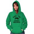 thumbnail image 3 of Save The Chubby Unicorns Fantasy Unisex Plus Fleece Graphic Hoodie Brisco Brands 5X, 3 of 5