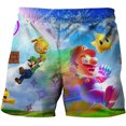 thumbnail image 1 of Game Mario Series Peripheral 3D Digital Pattern Boys Beach Casual Pants-SinKeeU, 1 of 4