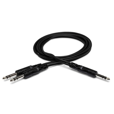 Hosa CYS-105 1/4 TRS to Dual 1/4 TRS 5 ft