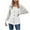 White, variant on Lindreshi Winter Coats for Women Trendy Women and Winter Sleeve Solid Color Loose Button Lace Patchwork Cardigan Top