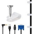 thumbnail image 3 of shiyou-1/5 Inch Rope Light Clips with Stainless Steel Screws,200Pcs Nylon Screw Mounting Cord Fastener Clips for 1/5 Inch Diameter Wire Management,White, 3 of 4