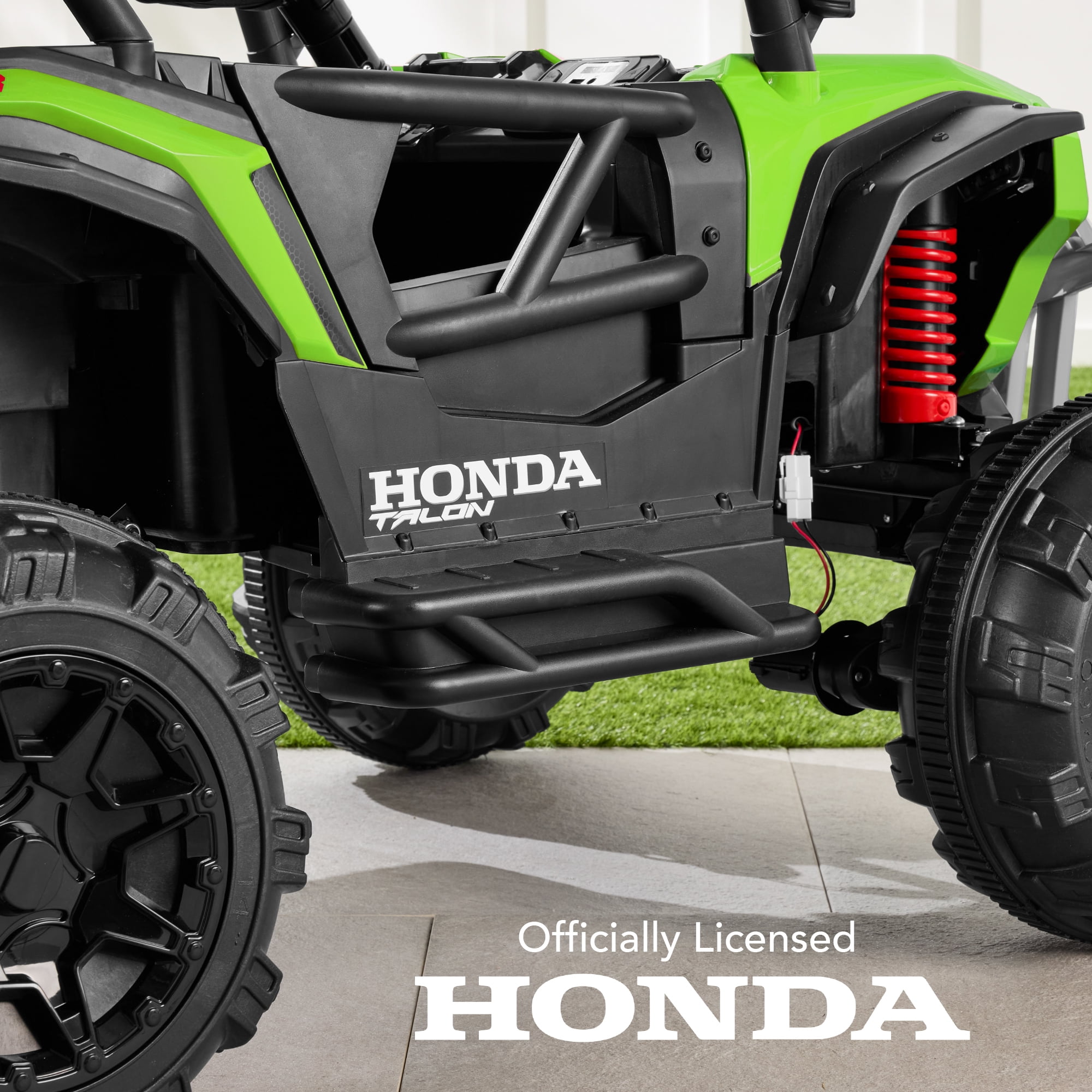 Best Choice Products Kids 24V Electric Ride-On UTV, Officially Licensed Honda Talon w/ Remote, LED Lights - Lime Green