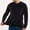 Black, variant on MenÕs Long Sleeve V-Neck Shirt - UPF 50+ Sun Protection - Bosun Shirt in Slate Grey