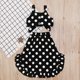 thumbnail image 4 of Falda con lazo y volantes con estampado de puntos de ondas de verano para niñas pequeñas de Herrnalise ¡Descuento de dos piezas!, 4 of 8