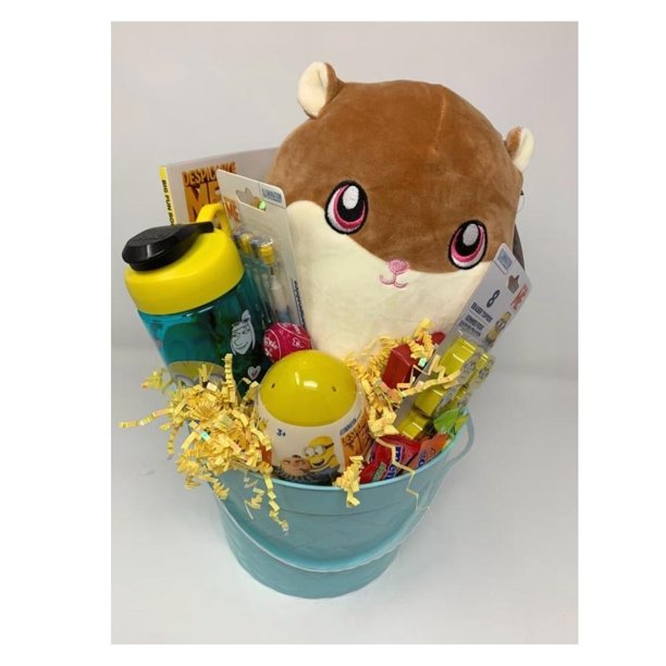 Happy Easter Basket Premade Squishmallows Humphrey the Hamster Plush