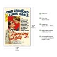 thumbnail image 2 of Dancing Lady - Starring Joan Crawford & Clark Gable - Vintage Film Movie Poster c.1933 - Master Art Print (Unframed) 13in x 19in, 2 of 4