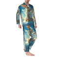 thumbnail image 2 of Balery Cute Angel Winged Rabbit Pijama para Hombre de Dos Piezas con Manga Larga, Conjunto de Dormir y Descanso Suave con Bolsillos-Large, 2 of 7