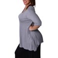thumbnail image 2 of Women's Plus Size Elbow Sleeve Tunic, 2 of 3