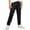 Black, variant on Boys Cargo Pants Kids Elastic Waist Hiking Pants with Pockets Relaxed Fit Straight Leg Slacks Clothes School Preppy Trousers