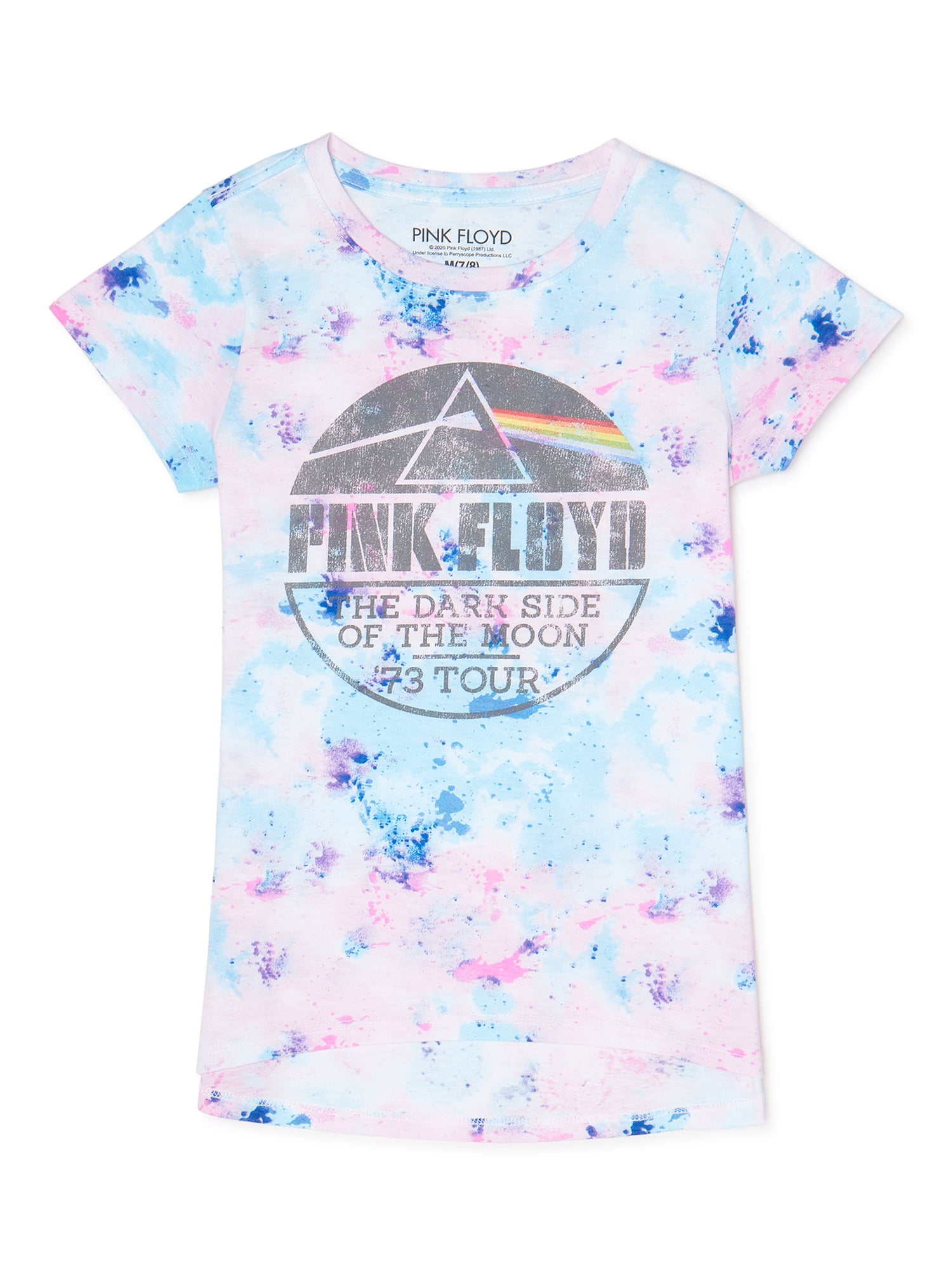 Pink Floyd Girls Tie-Dye Graphic T-Shirt, Sizes 4-16 - Walmart.com