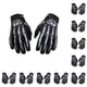 thumbnail image 1 of Qarigey Guantes multifuncionales para ciclismo de motocicleta, transpirables y ligeros, cómodos, de nailon, resistentes al viento, blanco XS blanco XS (niño) 10Conjunto, 1 of 6