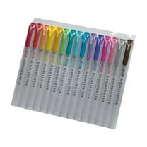 Hiroekza 15-Color Double-Ended Highlighter Pens Set- Versatile No Bleed Markers for Students & Professionals