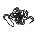 thumbnail image 1 of 10pcs Black Zipper Pulls Cord Zip Puller Zip Fastener Zip Slider Replacement Repair 65mm, 1 of 4