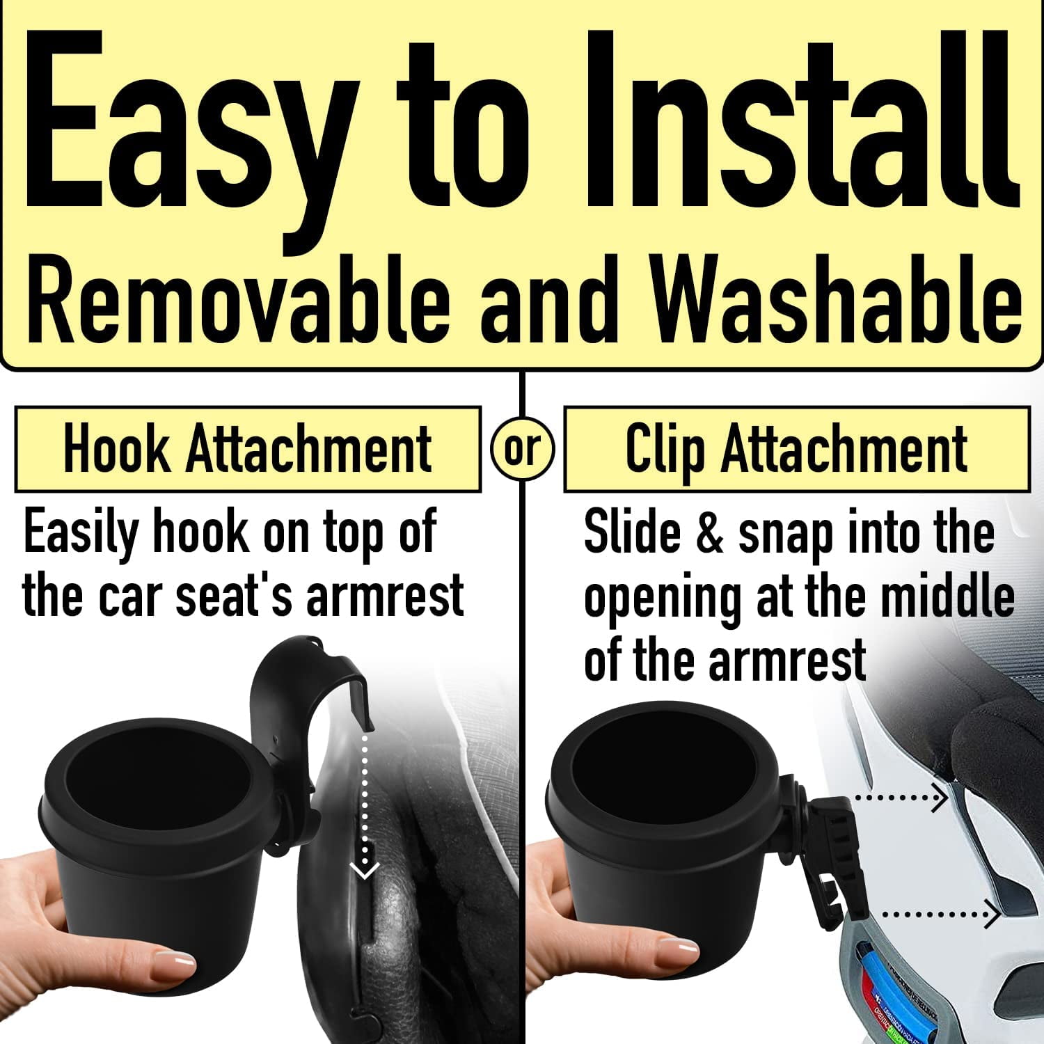 Buy Mission Automotive 2Pack Car Seat Cup Holder Intended for Britax