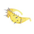 thumbnail image 3 of Gafas de baile para cosplay, gafas de sol rockeras modernas con tachuelas 25 Remache Amarillo, 3 of 9