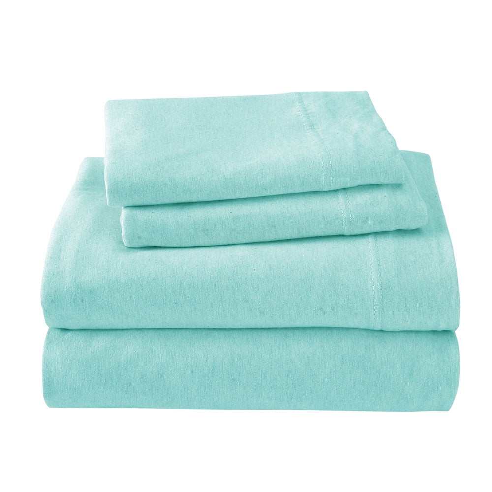 King 4-Piece Sheet Set, Soft tees Luxury Cotton Modal Ultra Soft Jersey Knit Sheet Sets by Royale Linens