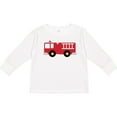 thumbnail image 3 of Inktastic Fire Truck Childs Fireman Boys or Girls Long Sleeve Toddler T-Shirt, 3 of 5