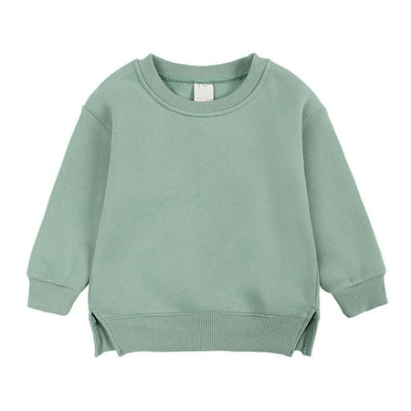 

Zelic Ugly Christmas Sweater For Kids Clearance Boys And Girls Sweater Coat Round Neck Small And Medium Children s Pullover Solid Color Fleece Top
