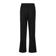 thumbnail image 4 of Women Spring And Autumn Solid Color Corduroy Double Button Semi Elastic Waist Straight Casual Pants Long Linen Pants Women Casual Summer Pants for Women Pant Suits for Women Business Casual Petite, 4 of 4