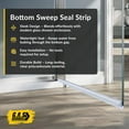 thumbnail image 4 of Frameless Glass Shower Door Bottom Sweep 1/2" (12mm) – 40" (101.6cm) Long, 1 Piece for Leak Prevention & Water Control, 4 of 5
