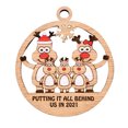 thumbnail image 1 of De Madera Ahueca Hacia Fuera El Árbol De Navidad Que Cuelga El Regalo Colgante Para Amigos Y Familiares Minnieouse HA044561-04, 1 of 6