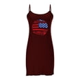 thumbnail image 2 of WJHWSX Nightgowns for Women,Womens Nightgown,Moisture Wicking,Easy Care,Printed,Wine,XL, 2 of 6