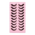 thumbnail image 2 of 10 Pairs Russian Strip Lashes Curly Handmade   F  19x10.5x1.5CM, 2 of 8