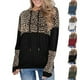 thumbnail image 3 of Sudadera con capucha ANGGREK con estampado de leopardo bloque de color para Mujer, 3 of 6